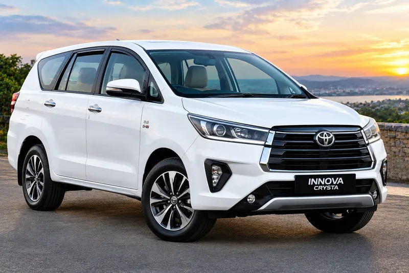 Toyota Innova Crysta premium MPV for corporate and premium Tirupati travel
