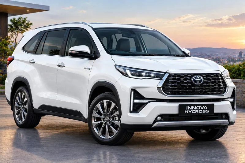 Toyota Innova Hycross hybrid MPV for premium Tirupati temple tours and outstation travel