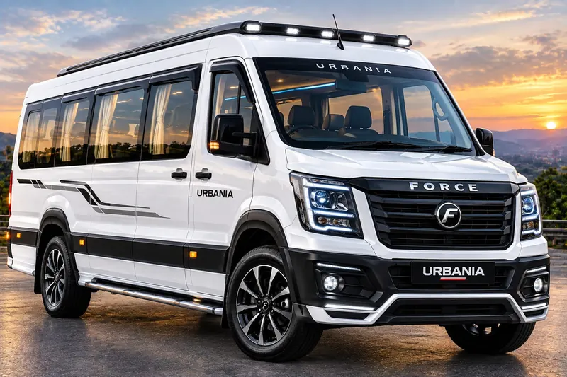 Force Urbania luxury van for premium group Tirupati pilgrimage and temple tours
